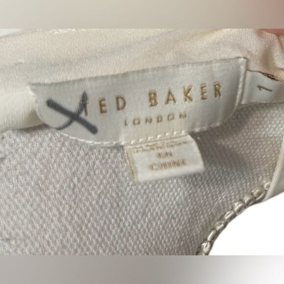 Ted Baker White Pelta Top size 1 - Picture 5 of 6